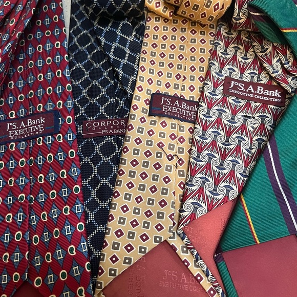 Jos. A. Bank Executive Collection 100% Silk Made in USA Lot of 6 Men’s Neckties - Picture 5 of 9
